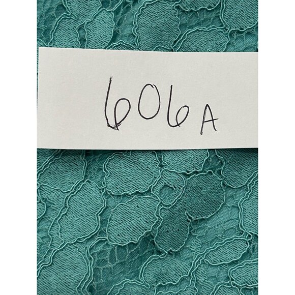 Isaac Mizrahi Live! Floral Lace Knit Culotte Pants Turquoise Sz Large Boho - Picture 10 of 13